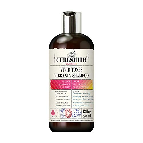 Curlsmith - Vivid Tones Vibrancy Shampoo - Vegan Shampoo for All Hair Types (12fl.oz)